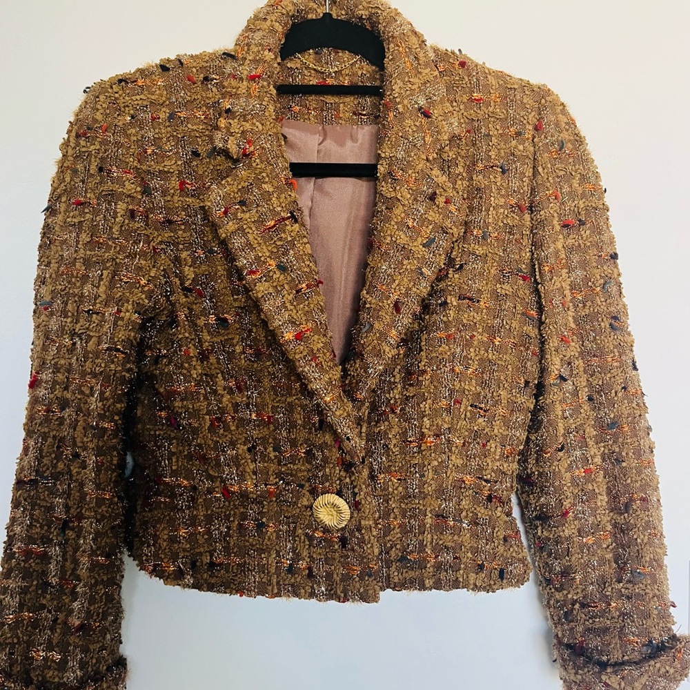 Vintage exquisite Doncaster blazer Rust Brown